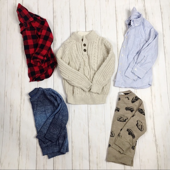 GAP Other - Boys Size 4-6 Sweater & Long Sleeve Top Bundle